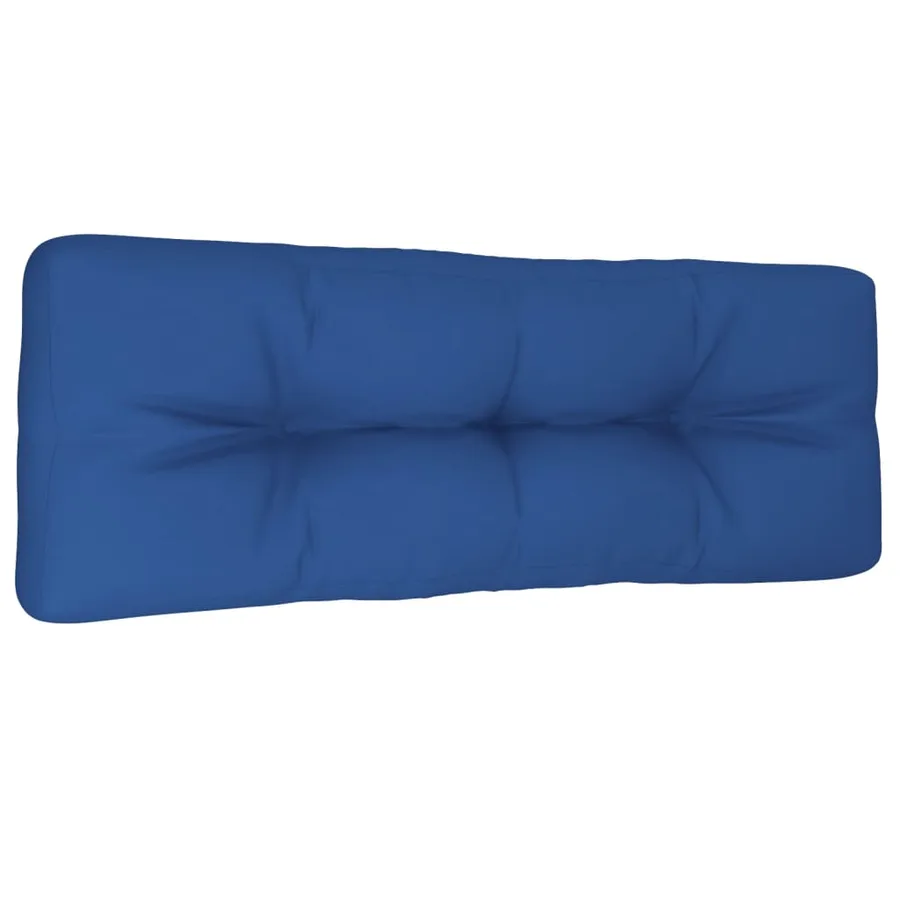 Coussin de palette bleu royal 120x40x12 cm tissu - 4