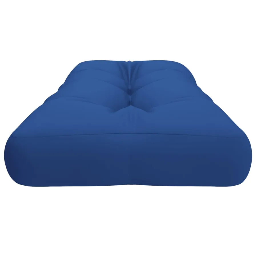 Coussin de palette bleu royal 120x40x12 cm tissu - 6