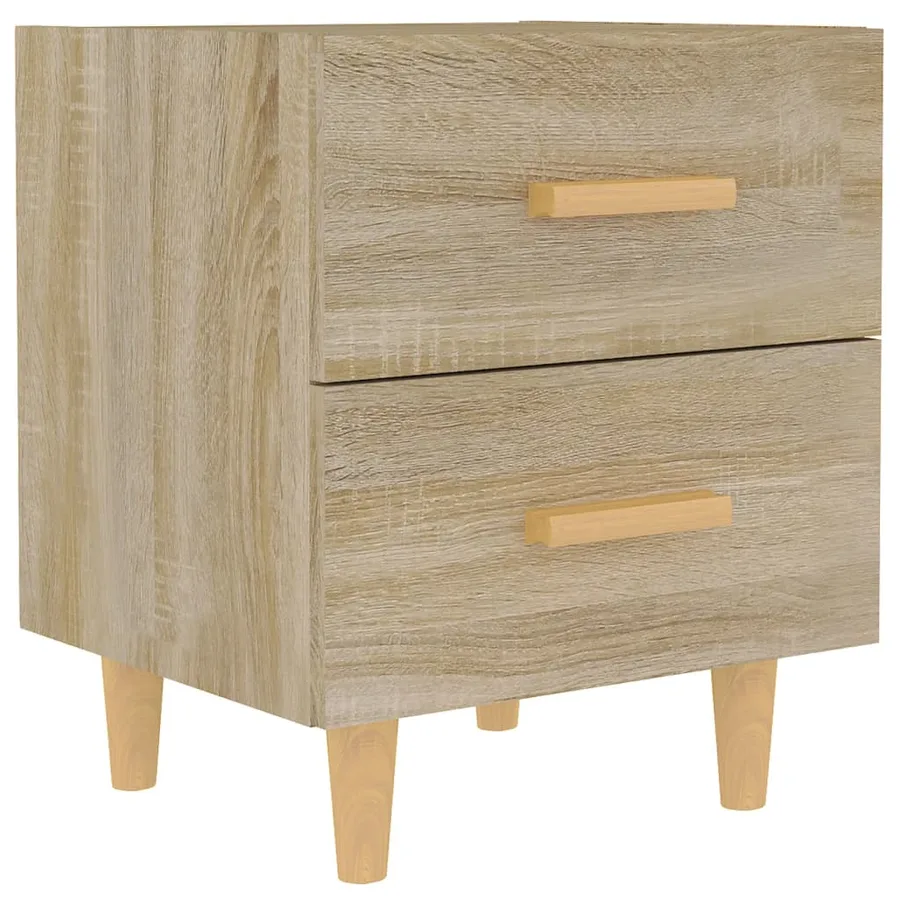 Table de chevet Chêne sonoma 40x35x47,5 cm - 2
