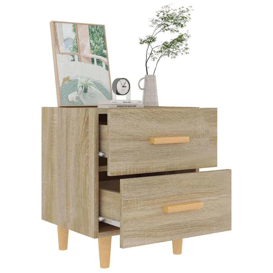 Table de chevet Chêne sonoma 40x35x47,5 cm - 6