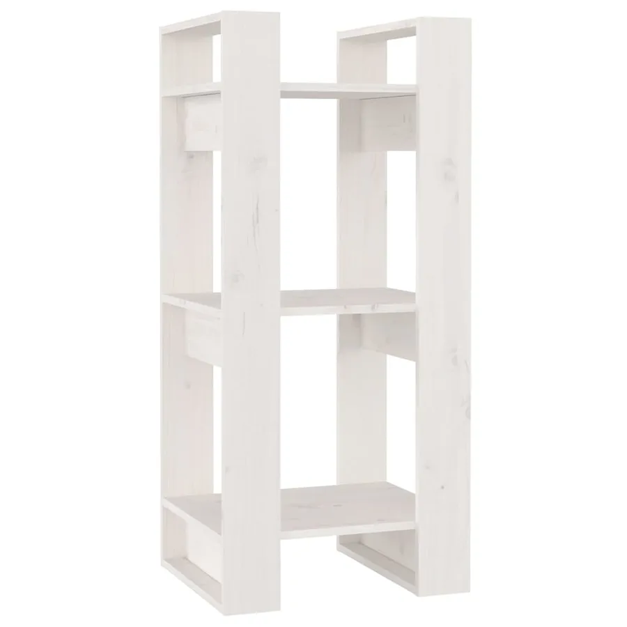 Bibliothèque/Séparateur de pièce Blanc 41x35x91 cm Pin solide - 2