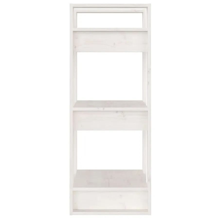 Bibliothèque/Séparateur de pièce Blanc 41x35x91 cm Pin solide - 4