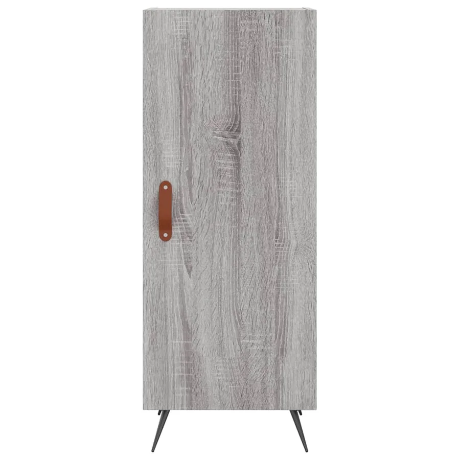 Buffet Sonoma gris 34,5x34x90 cm Bois d'ingénierie - 6