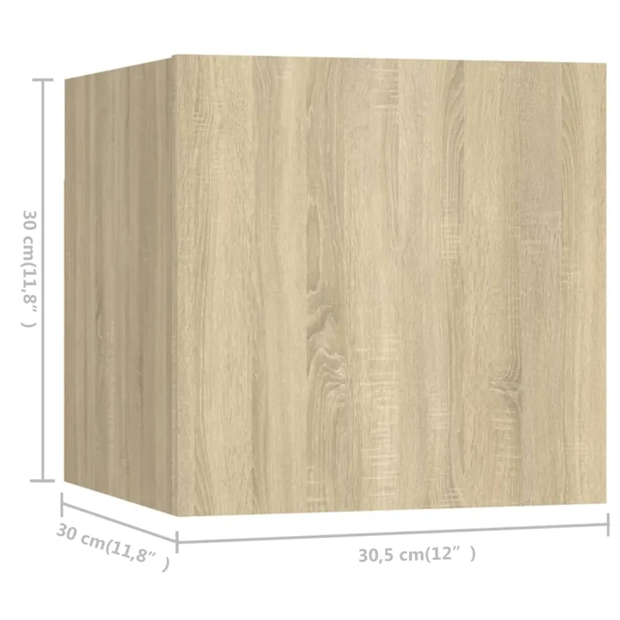 Ensemble de meubles TV 8 pcs Chêne sonoma Bois d'ingénierie - 8