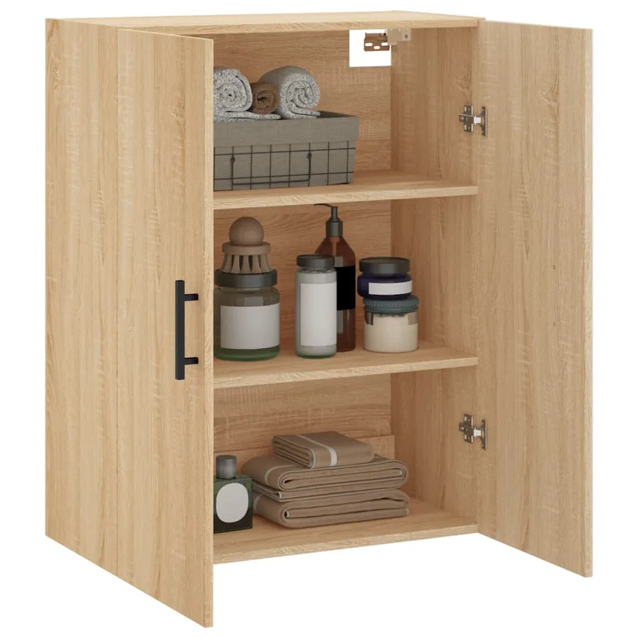 Armoire murale chêne sonoma 69,5x34x90 cm - 5
