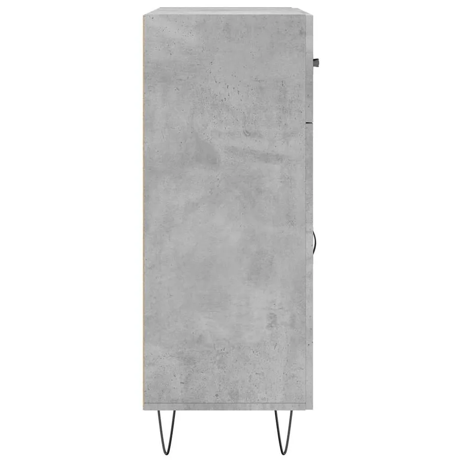 Buffet gris béton 69,5x34x90 cm bois d'ingénierie - 7
