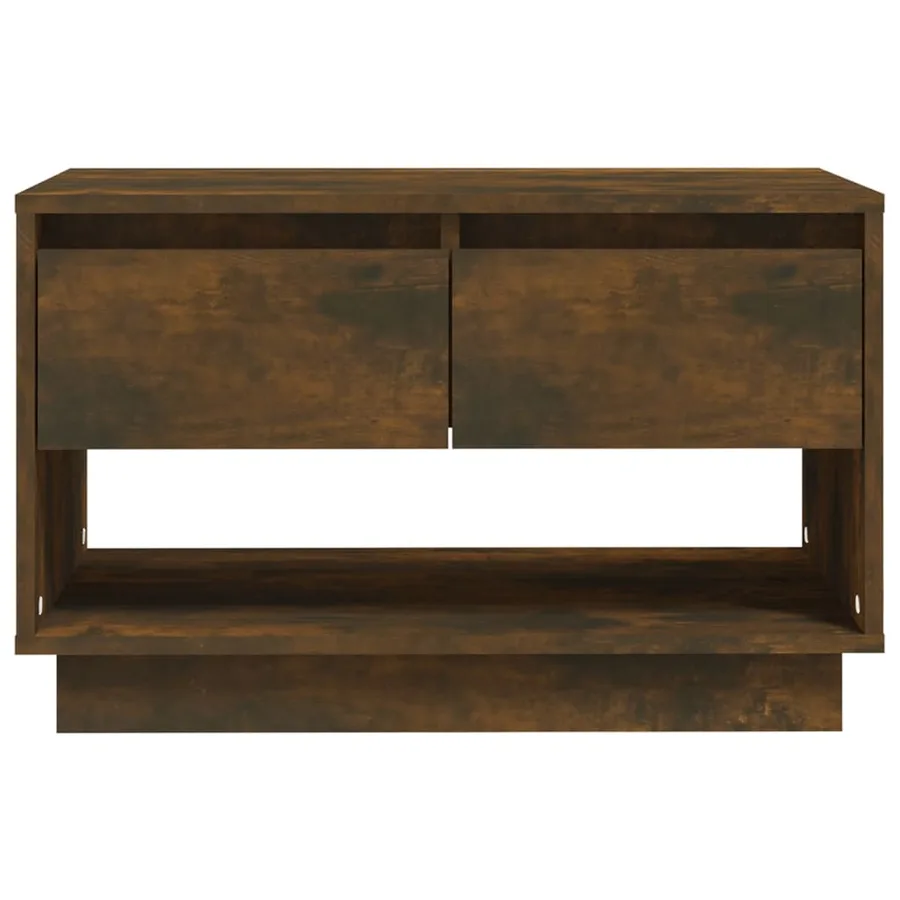 Meuble TV chêne fumé 70x41x44 cm bois d'ingénierie - 5