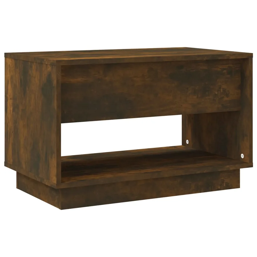 Meuble TV chêne fumé 70x41x44 cm bois d'ingénierie - 6