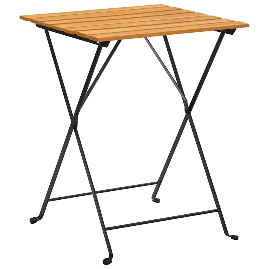 Mobilier de bistro pliable 3 pcs Bois d'acacia solide - 10