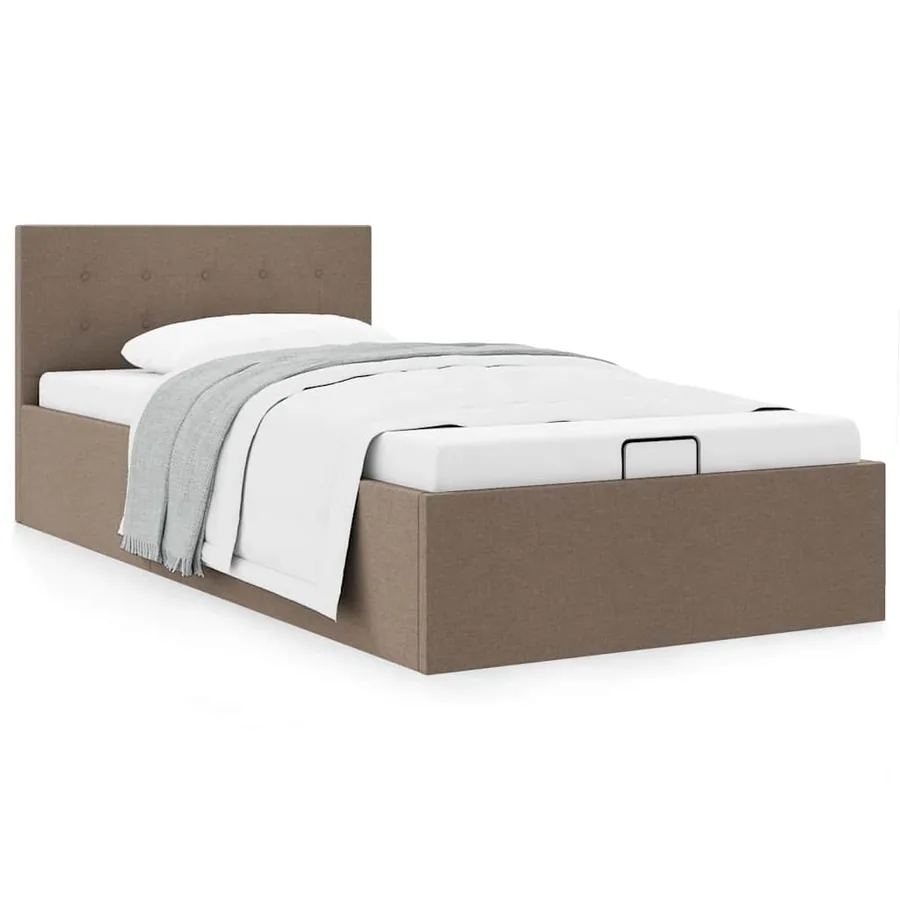 Cadre de lit à rangement hydraulique sans matelas 100x200 cm