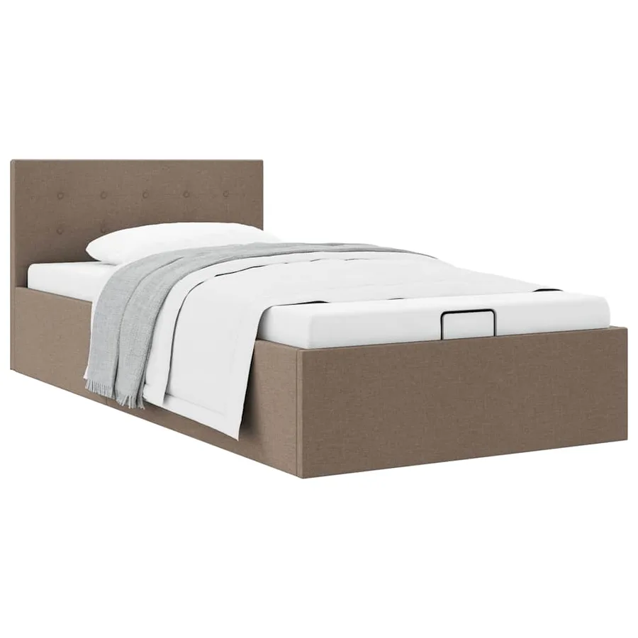 Cadre de lit à rangement hydraulique sans matelas 100x200 cm - 2