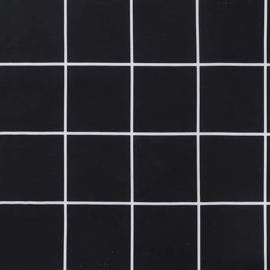 Coussins de chaise de jardin lot de 4 motif à carreaux noir - 8