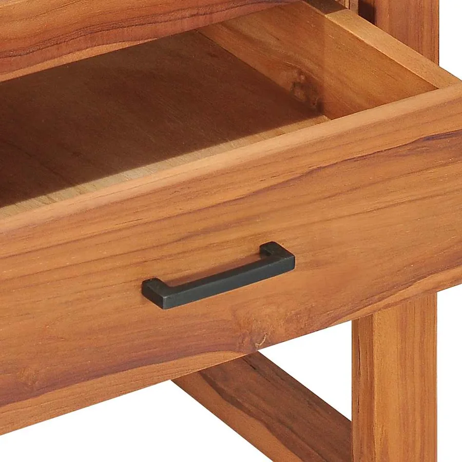 Meuble TV 100x40x45 cm Bois de teck - 8