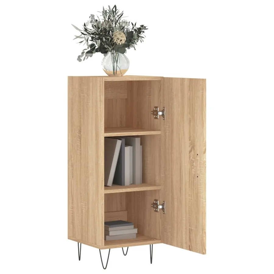 Buffet Chêne sonoma 34,5x34x90 cm Bois d'ingénierie - 4