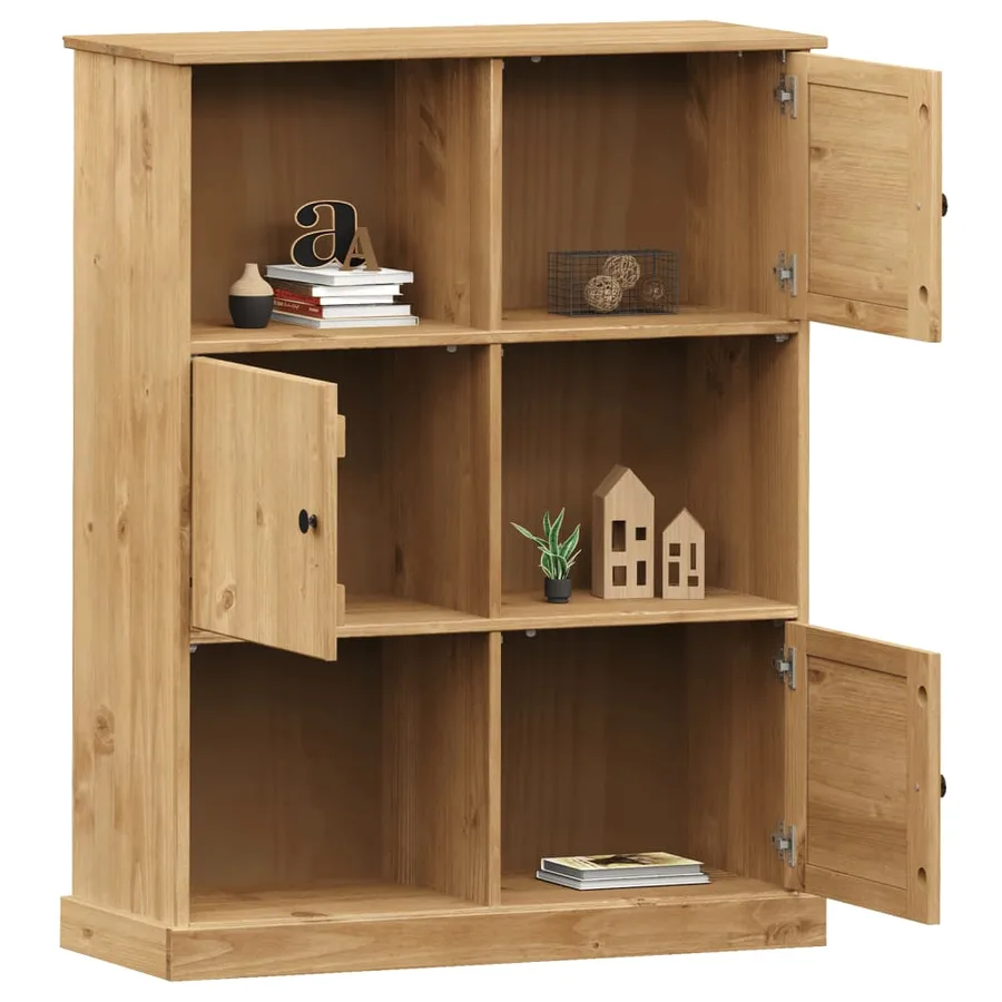 Bibliothèque VIGO 90x35x114,5 cm bois massif de pin - 3