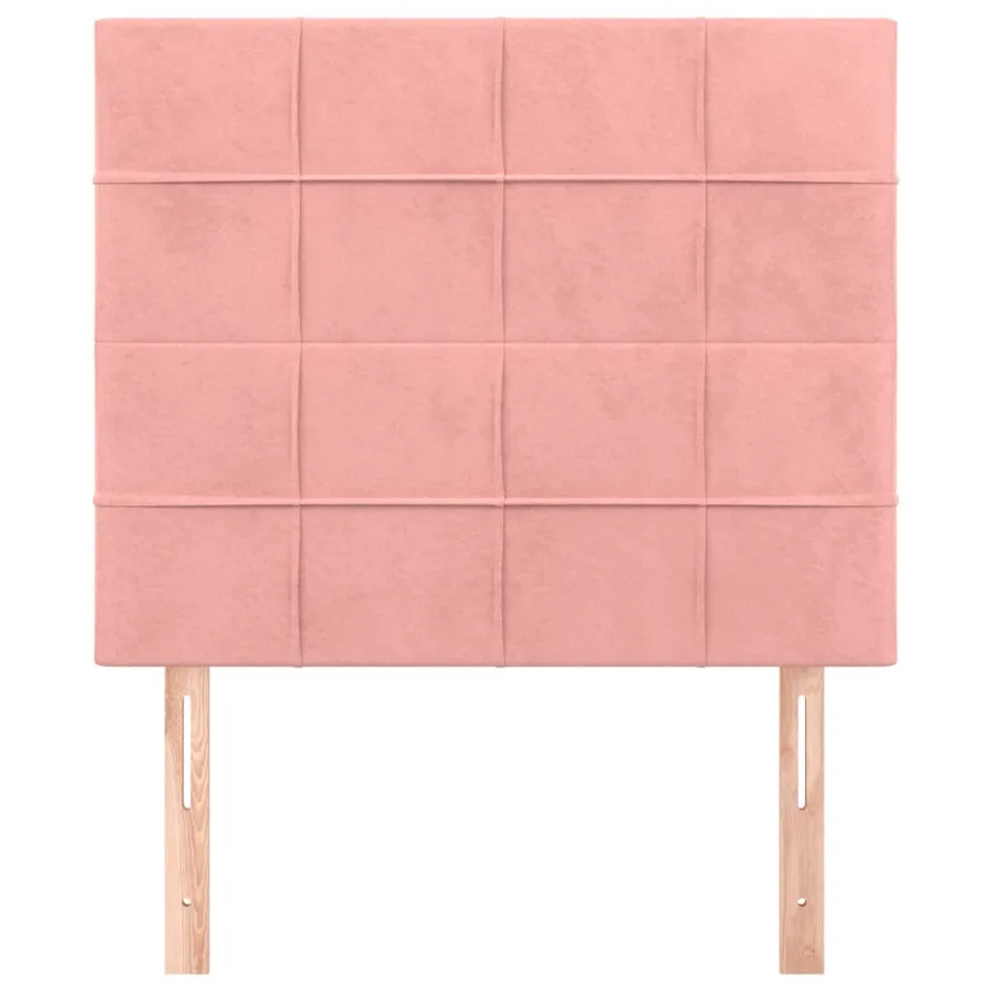 Tête de lit Rose 100x5x118/128 cm Velours - 3