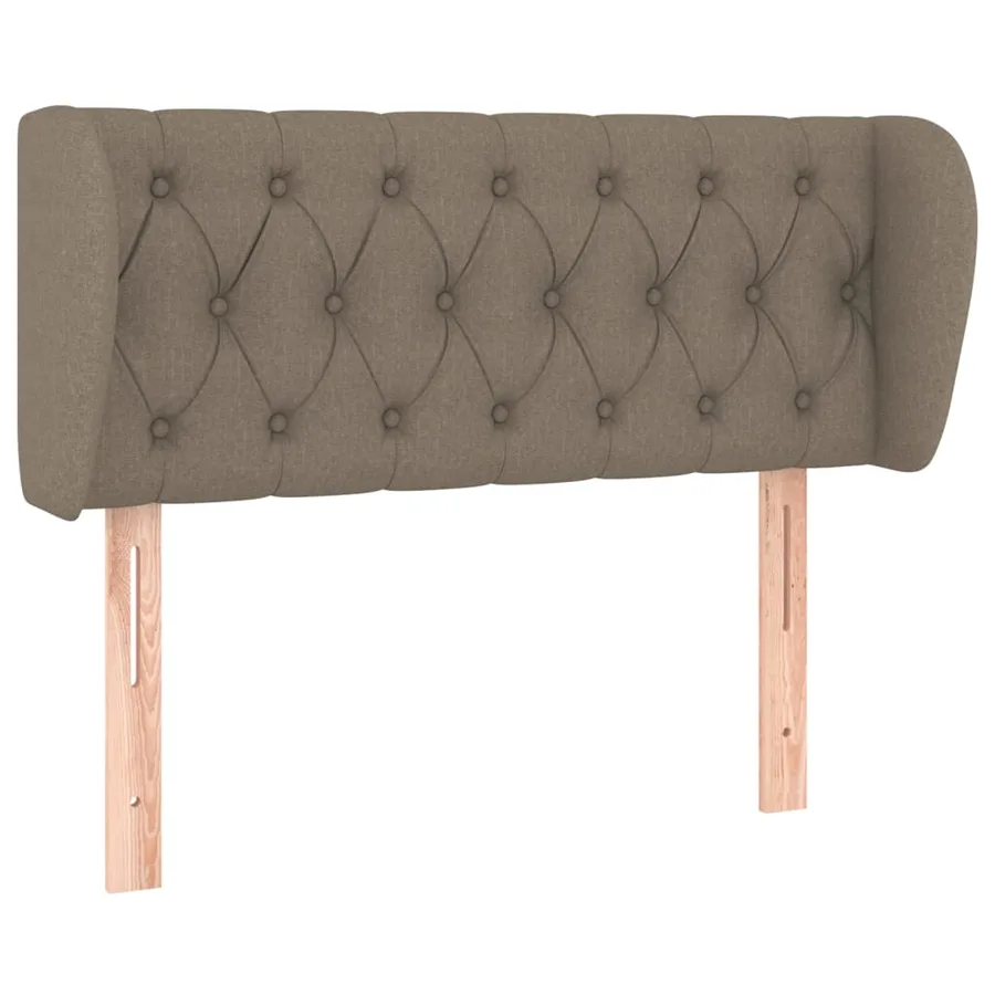 Tête de lit avec oreilles Taupe 93x23x78/88 cm Tissu - 2