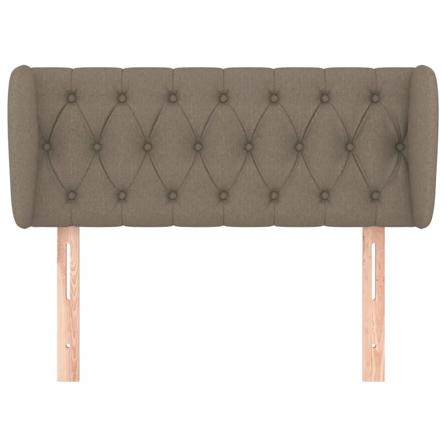 Tête de lit avec oreilles Taupe 93x23x78/88 cm Tissu - 3