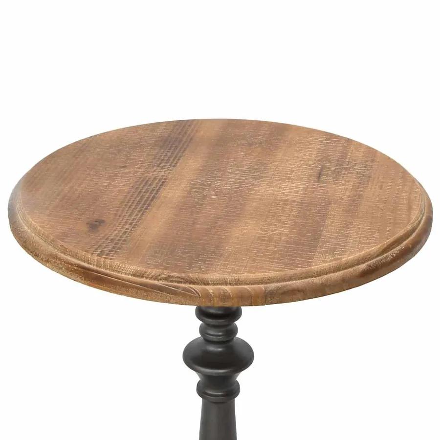 Table d'appoint Bois de sapin massif 40 x 64 cm Marron - 5