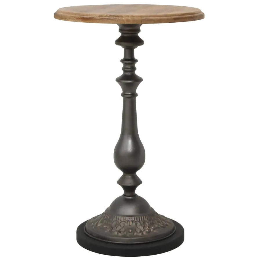Table d'appoint Bois de sapin massif 40 x 64 cm Marron - 7
