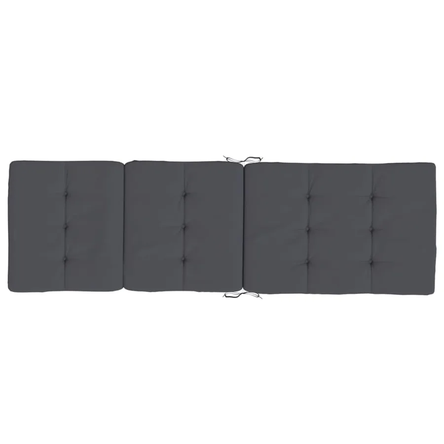 Coussins de chaise longue lot de 2 anthracite tissu oxford - 5