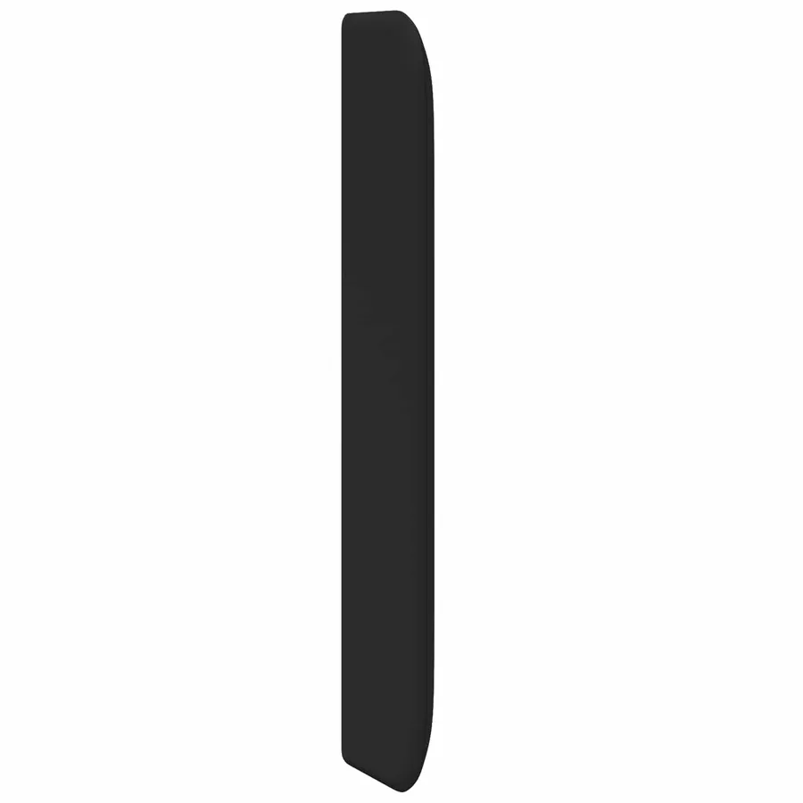 Oreille de tête de lit Noir 80 x 16 x 4 cm PVC - 5
