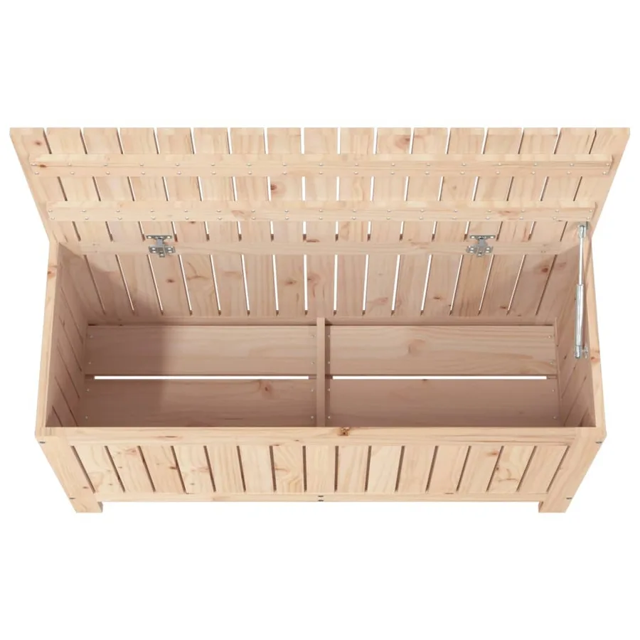 Boîte de rangement de jardin 108x42,5x54 cm Bois massif de pin - 8
