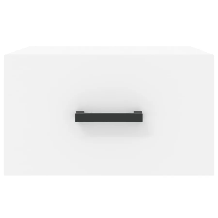 Table de chevet murale blanc 35x35x20 cm - 5