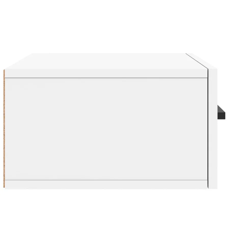 Table de chevet murale blanc 35x35x20 cm - 7
