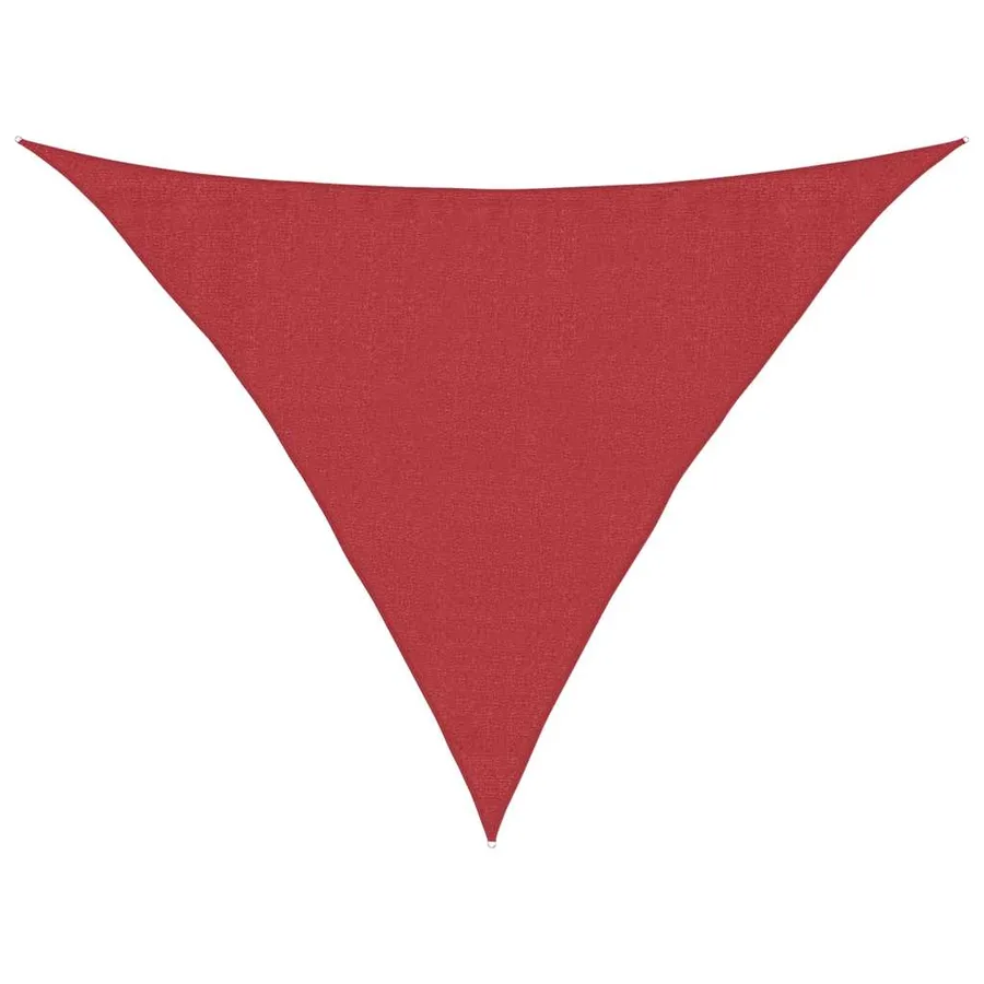 Voile d'ombrage 160 g/m² Rouge 3,5x3,5x4,9 m PEHD - 2