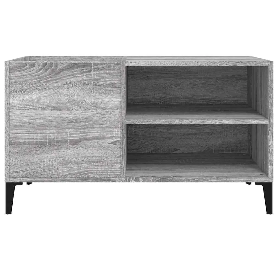 Armoire à disques sonoma gris 84,5x38x48 cm bois d'ingénierie - 5