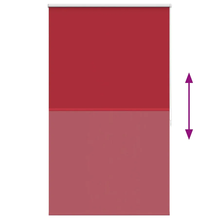 Store enrouleur occultant 124,4 x 175 cm, largeur du tissu 120 cm, rouge - 9
