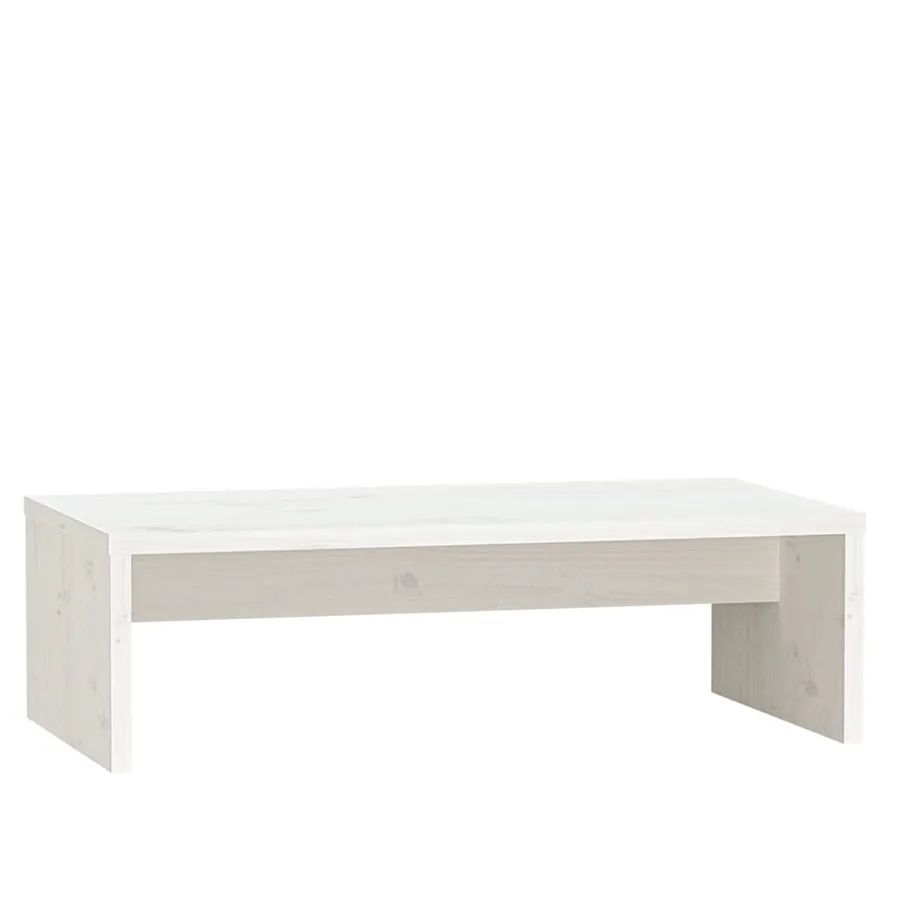 Support de moniteur Blanc 50x27x15 cm Bois de pin solide - 2