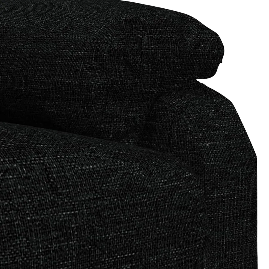 Fauteuil électrique de massage Noir Tissu - 9