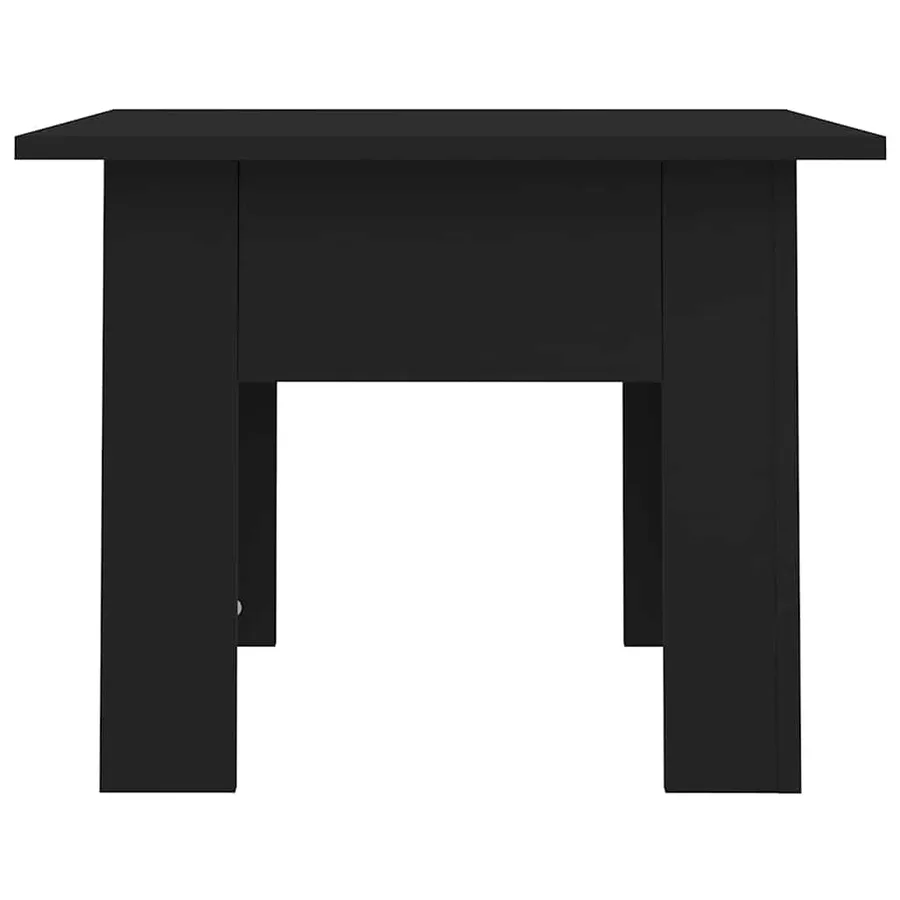 Table basse noir 55x55x42 cm bois d'ingénierie - 5