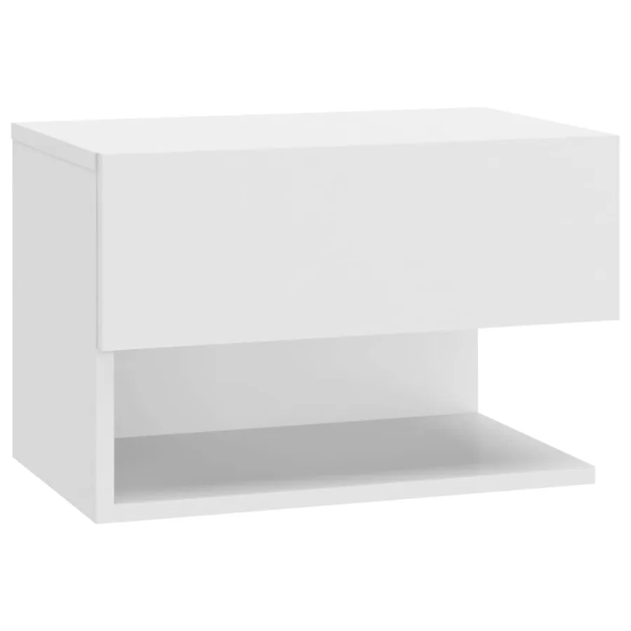Table de chevet murale Blanc - 2