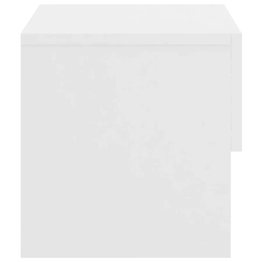 Table de chevet murale Blanc - 5