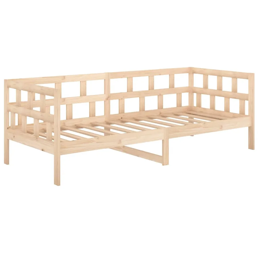Lit de jour sans matelas bois de pin massif 90x190 cm - 7