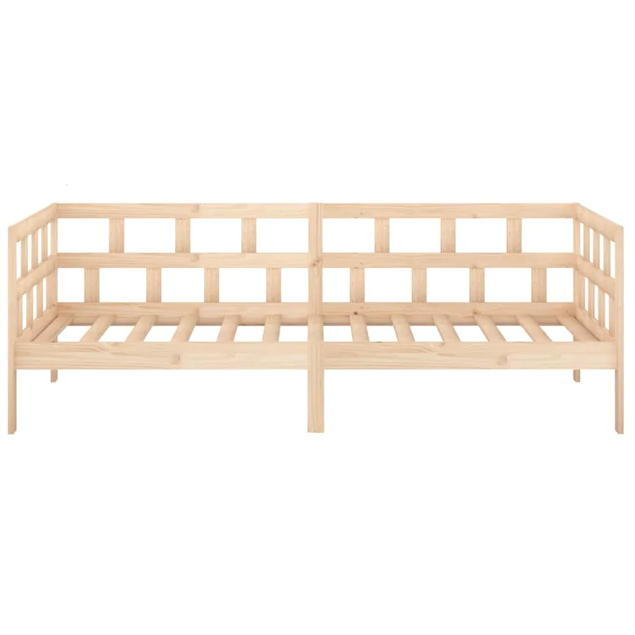 Lit de jour sans matelas bois de pin massif 90x190 cm - 8