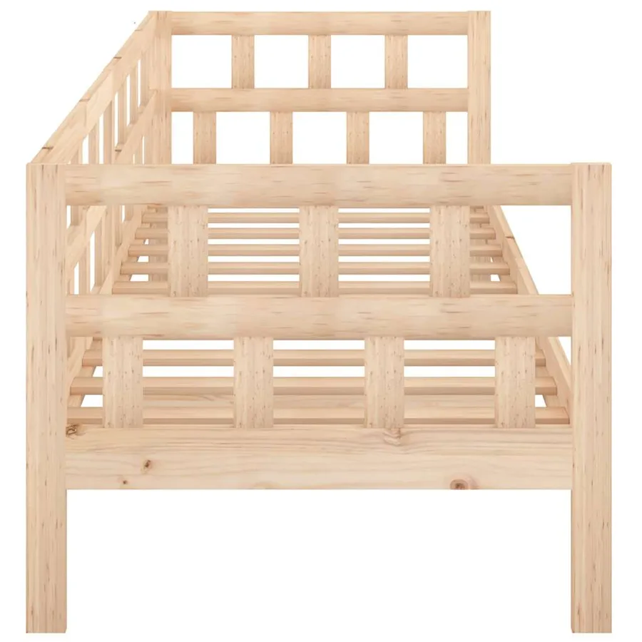 Lit de jour sans matelas bois de pin massif 90x190 cm - 9