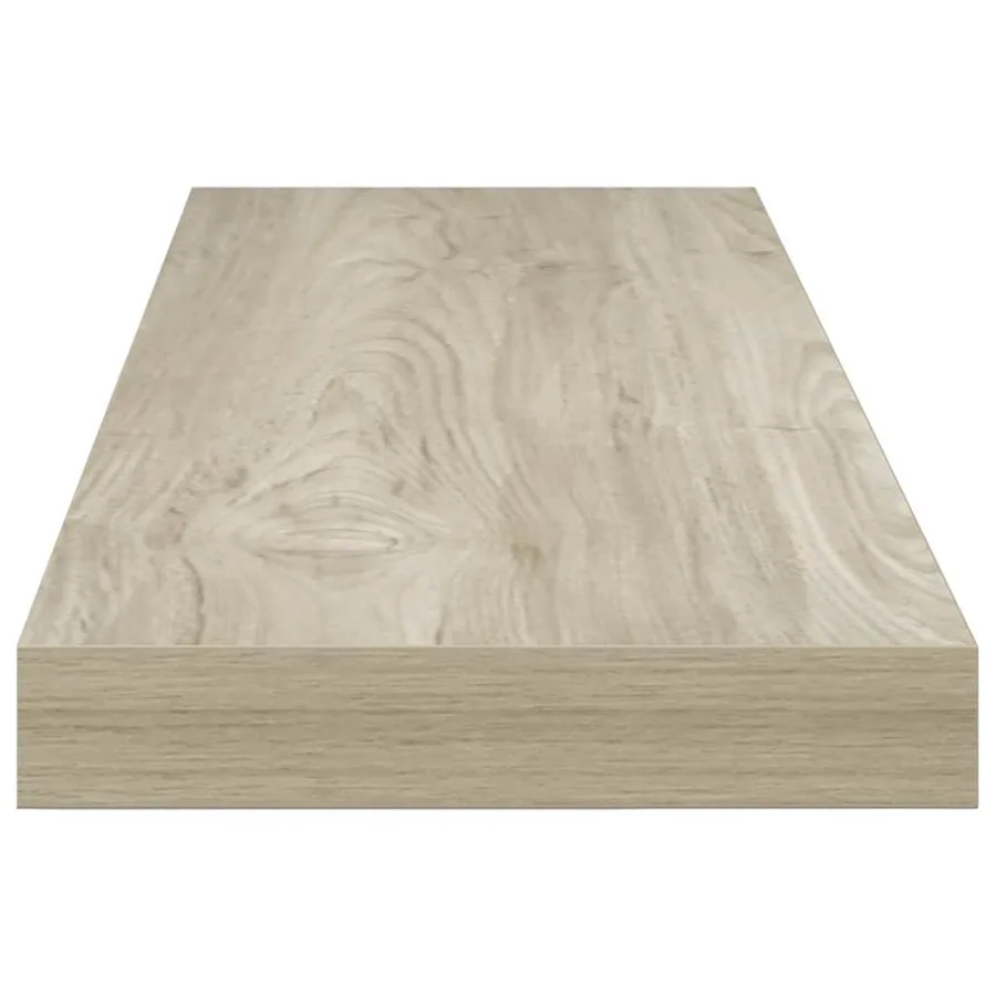Étagères murales flottantes 2 pcs Chêne 80x23,5x3,8 cm MDF - 8