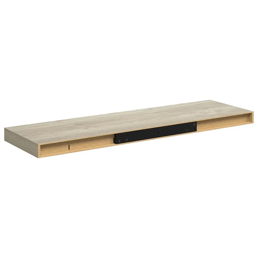 Étagères murales flottantes 2 pcs Chêne 80x23,5x3,8 cm MDF - 9
