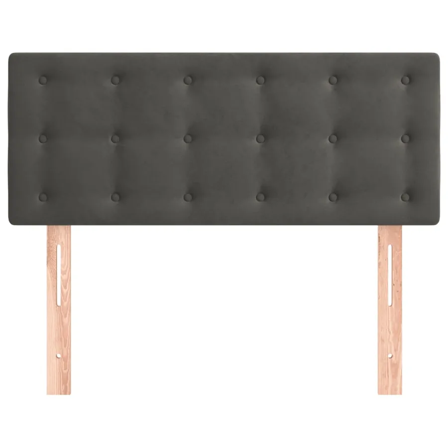 Tête de lit Gris foncé 80x5x78/88 cm Velours - 3