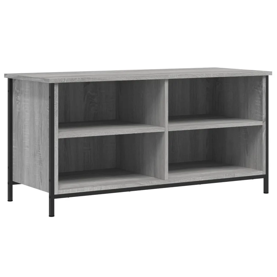 Meuble TV Sonoma gris 100x40x50 cm Bois d'ingénierie - 2
