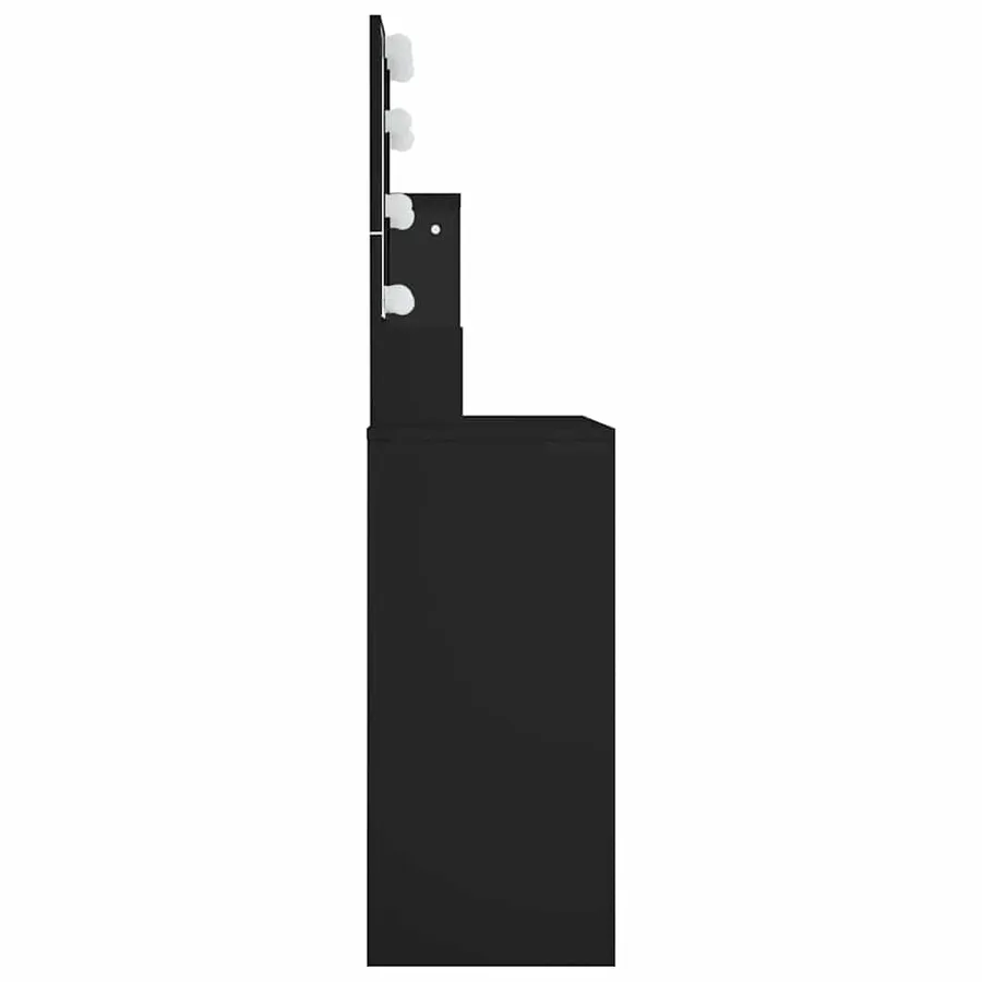 Coiffeuse avec LED noir 86,5x35x136 cm - 10