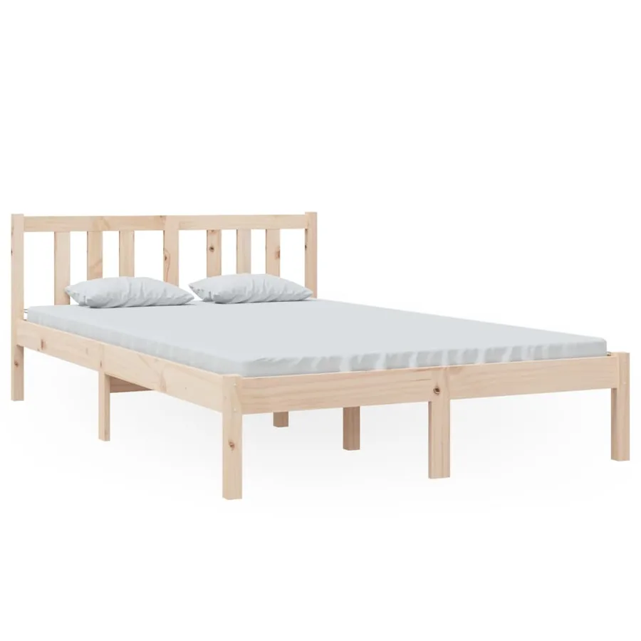 Cadre de lit sans matelas bois massif 120x200 cm - 2