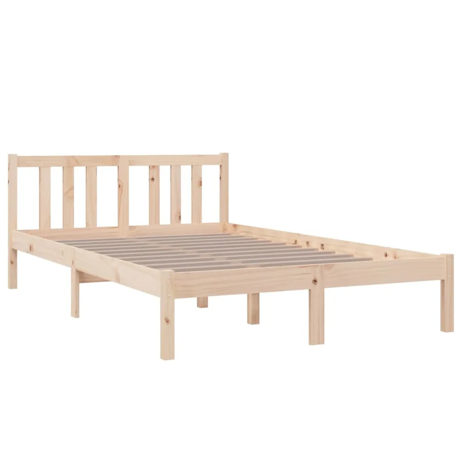 Cadre de lit sans matelas bois massif 120x200 cm - 3