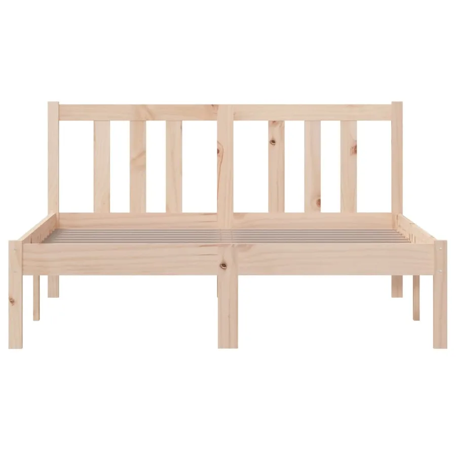 Cadre de lit sans matelas bois massif 120x200 cm - 4