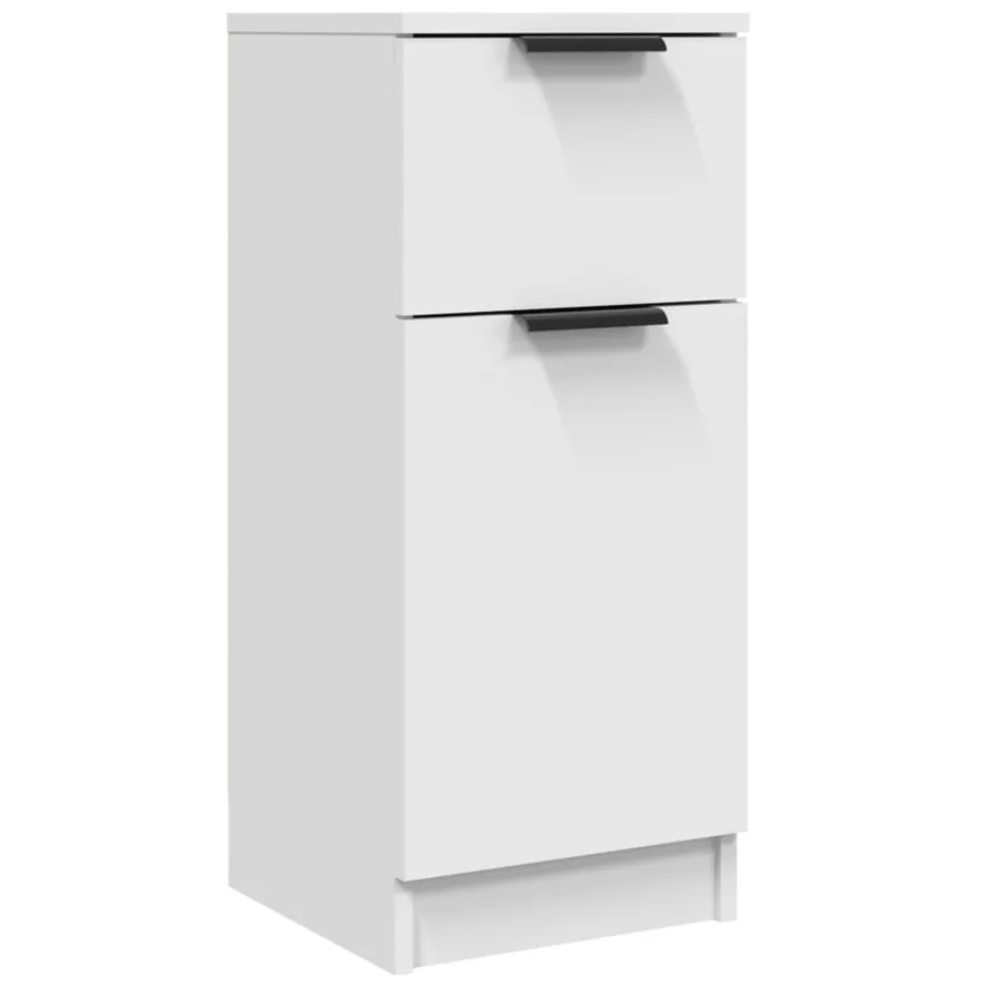 Buffet Blanc 30x30x70 cm Bois d'ingénierie - 2