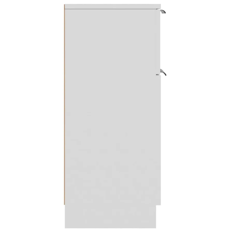 Buffet Blanc 30x30x70 cm Bois d'ingénierie - 6